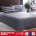 133*72 Printed Black White Bedding Set for Hotel/Home Use